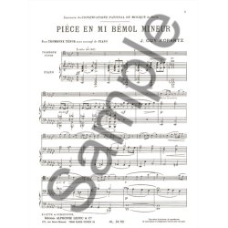 Joseph-Guy Ropartz: Pi&egrave;ce in E flat minor (Trombone & Piano)