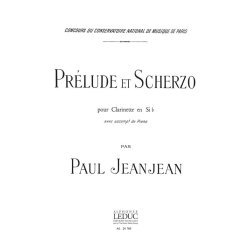 Paul Jeanjean: Pr&eacute;lude et Scherzo (Clarinet & Piano)