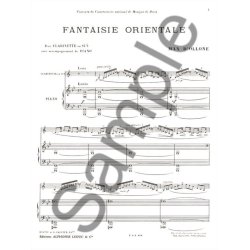 Max d' Ollone: Fantaisie orientale (Clarinet & Piano)