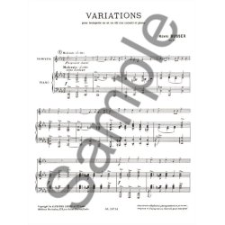 Henri B&uuml;sser: Variations Op. 53 (Trumpet And Piano)