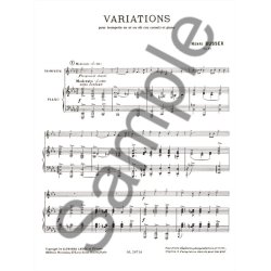 Henri B&uuml;sser: Variations Op. 53 (Trumpet And Piano)
