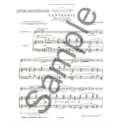 Henri B&uuml;sser: Cantegril Op.72 (Clarinet & Piano)