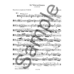 Henri Couillaud: Etudes de Style d'apr&egrave;s Bordogni Vol.1 (Trombone solo)