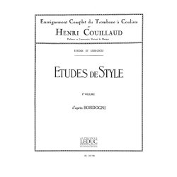 Henri Couillaud: Etudes de Style d'apr&egrave;s Bordogni Vol.2 (Trombone solo)