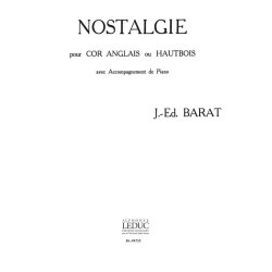 Barat Nostalgie Cor Anglais & Piano Book