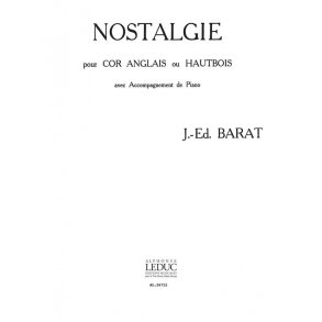 Barat Nostalgie Cor Anglais & Piano Book