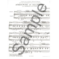 Jacques Ed. Barat: Andante et Allegro (Trombone & Piano)