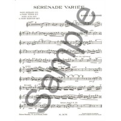 Robert Cl&eacute;risse: S&eacute;r&eacute;nade vari&eacute;e (Saxophone-Alto & Piano)