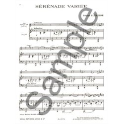 Robert Cl&eacute;risse: S&eacute;r&eacute;nade vari&eacute;e (Saxophone-Tenor & Piano)