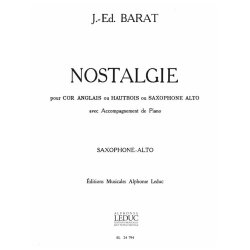 Jacques Ed. Barat: Nostalgie (Saxophone-Alto & Piano)