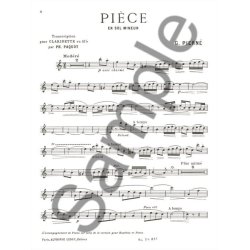 Gabriel Piern&eacute;: Pi&egrave;ce in G minor (Clarinet)
