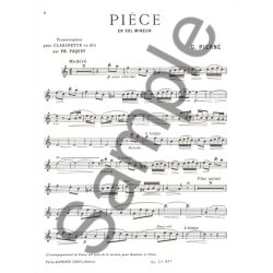 Gabriel Piern&eacute;: Pi&egrave;ce in G minor (Clarinet)
