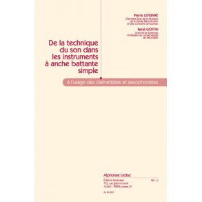 Lefèbvre P.& Goffin R.: De la Technique du Son dans les Instruments à Anche (Clarinet solo)