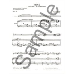 Maurice Ravel: Pi&egrave;ce en Forme de Haba&ntilde;era (Oboe & Piano)