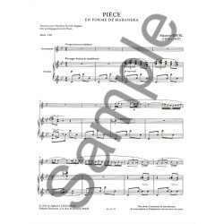 Maurice Ravel: Pi&egrave;ce en Forme de Haba&ntilde;era (Oboe & Piano)