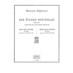 Maxime-Alphonse: 10 Etudes nouvelles (Horn solo)