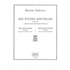 Maxime-Alphonse: 10 Etudes nouvelles (Horn solo)