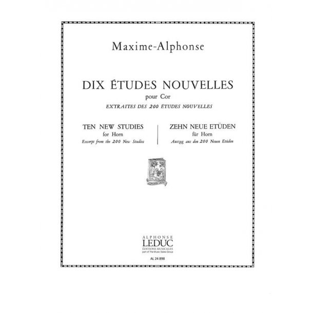 Maxime-Alphonse: 10 Etudes nouvelles (Horn solo)