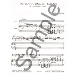 Henri Tomasi: Introduction Et Danse For Alto Saxophone And Piano