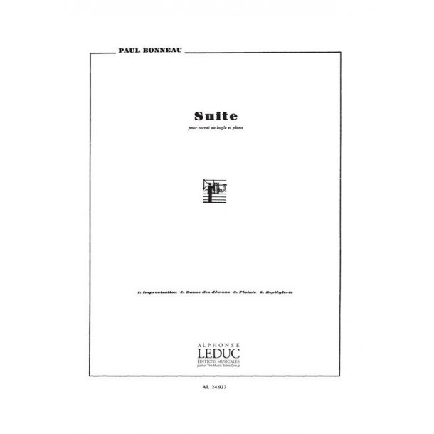 Paul Bonneau: Suite for B flat Trumpet (Trumpet & Piano)