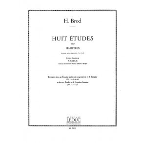 Henri Brod: 8 Etudes  For Oboe Solo