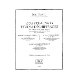 Jean Pat&eacute;ro: 80 Etudes de Dechiffrages Vol.1 (Flute & Piano)