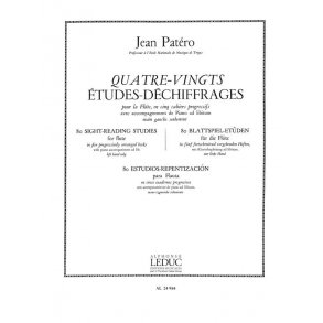 Jean Patéro: 80 Etudes de Dechiffrages Vol.3 (Flute & Piano)