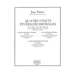 Jean Pat&eacute;ro: 80 Etudes de Dechiffrages Vol.3 (Flute & Piano)