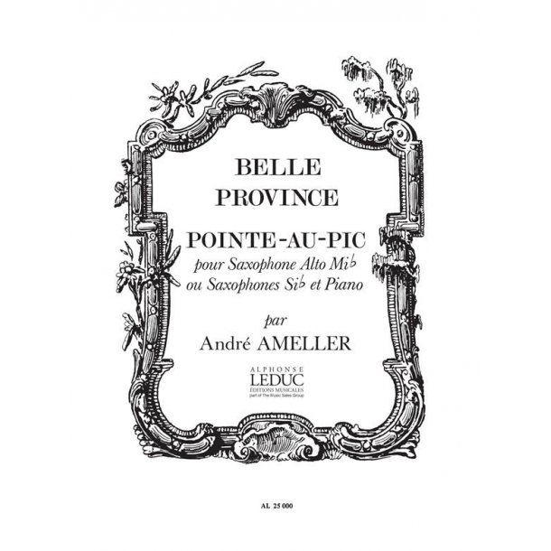 Andr&eacute; Amell&eacute;r: Pointe au Pic Op.185 (Saxophone-Alto & Piano)