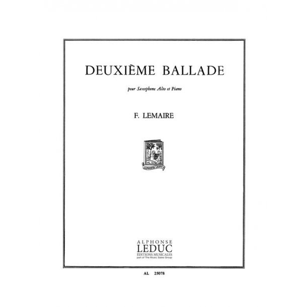 F&eacute;lix Lemaire: Ballade No.2 (Saxophone-Alto & Piano)