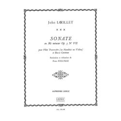 John Loeillet: Sonate Op.3, No.7 in E minor (Flute & Continuo)