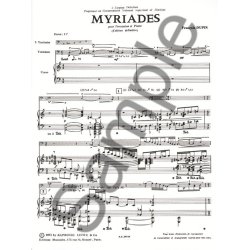 Fran&ccedil;ois Dupin: Myriades (Percussion(s) & Piano)