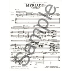 Fran&ccedil;ois Dupin: Myriades (Percussion(s) & Piano)