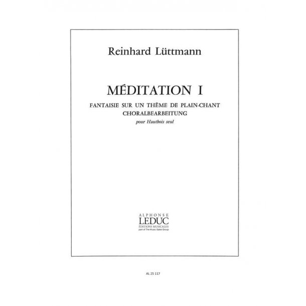 Reinhard L&uuml;ttmann: M&eacute;ditation I (Oboe solo)