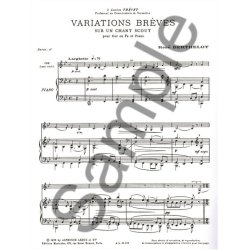 Ren&eacute; Berthelot: Variations br&egrave;ves sur un Chant scout (Horn & Piano)