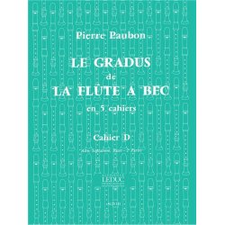Pierre Paubon: Le Gradus de la Fl&ucirc;te &agrave; Bec Vol.D (alto/sopranino/bass) (Recorder solo)