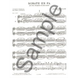 Jean-Marie Leclair: Sonate En Fa Pour Deux Saxophones De Meme Tonalite