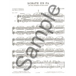 Jean-Marie Leclair: Sonate En Fa Pour Deux Saxophones De Meme Tonalite