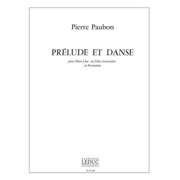 Pierre Paubon: Pr&eacute;lude et Danse (Flute & Percussion)