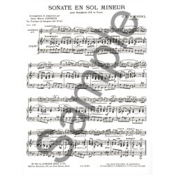 Georg Friedrich Handel: Sonate En Sol Mineur (Saxophone)