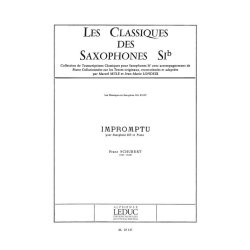 Franz Peter Schubert: Impromptu (Classiques No.117) (Saxophone-Tenor & Piano)