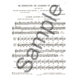 Roger Bernolin: 700 Exercices de Gammes et Arp&egrave;ges (alto) (Recorder solo)