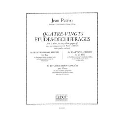 Jean Pat&eacute;ro: 80 Etudes de Dechiffrages Vol.5 (Flute & Piano)