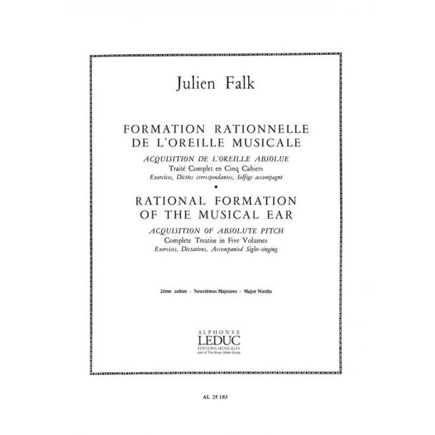 Falk Formation Rationnelle L'oreille Musicale Vol 2 Neuviemes Maj Bk