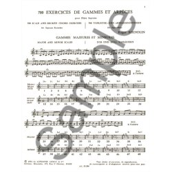 Roger Bernolin: 700 Exercices de Gammes et Arp&egrave;ges (sop) (Recorder solo)