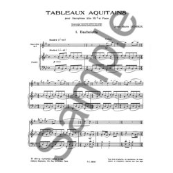 Jean-Marie Londeix: Tableaux aquitains No.1: Bachelette (Saxophone-Alto & Piano)