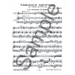 Jean-Marie Londeix: Tableaux aquitains No.3: Le Traverseur de Lande (Saxophone-Alto & Piano)
