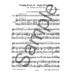 Jean-Marie Londeix: Tableaux aquitains No.4: Le Raconteur d'Histoires (Saxophone-Alto & Piano)