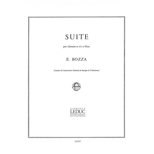 Eug&egrave;ne Bozza: Suite Pour Clarinette Et Piano
