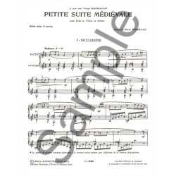 Francis-Paul D&eacute;millac: Petite Suite m&eacute;di&eacute;vale (Flute & Guitar)